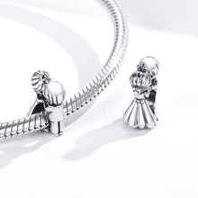 Load image into Gallery viewer, 925 Sterling Silver Wedding Dance Couple Bead Charm