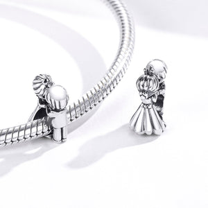 925 Sterling Silver Wedding Dance Couple Bead Charm