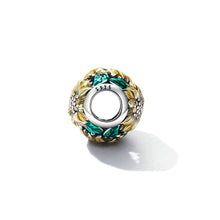 Load image into Gallery viewer, 925 Sterling Silver Yellow Enamel Sunflower Bead Charm