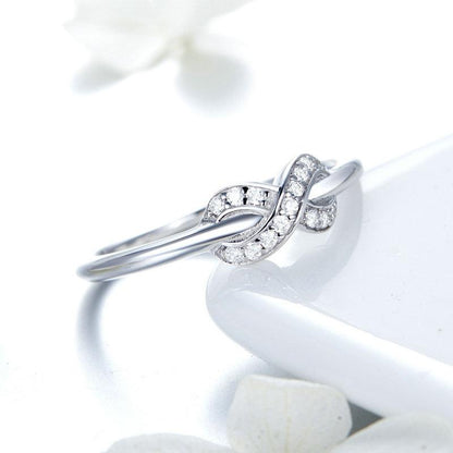 Clear CZ Infinity Ring