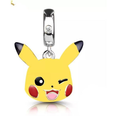 925 Sterling Silver Pokemon Pikachu Dangle Charm