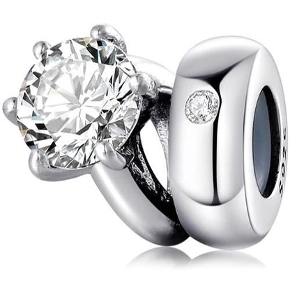 His and Hers Wedding Ring Set Spacer/Stopper