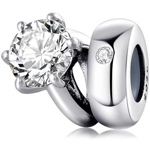 His and Hers Wedding Ring Set Spacer/Stopper