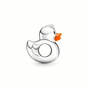 925 Sterling Silver Duckling Bead Charm