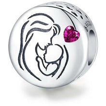 Load image into Gallery viewer, 925 Sterling Silver &quot;Thanks for being there Mom&quot; Bead Charm