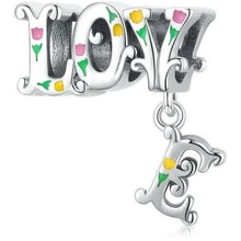 Load image into Gallery viewer, 925 Sterling Silver Fall in Love Dangle Charm
