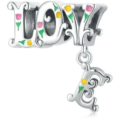 925 Sterling Silver Fall in Love Dangle Charm