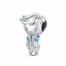 Load image into Gallery viewer, 925 Sterling Silver Boy with Headphones Bead Charm