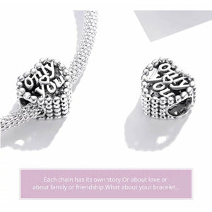 925 Sterling Silver Only You Bead Charm
