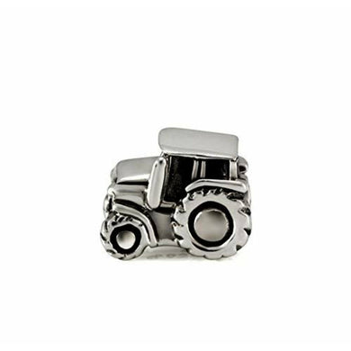 925 Sterling Silver Tractor Bead Charm