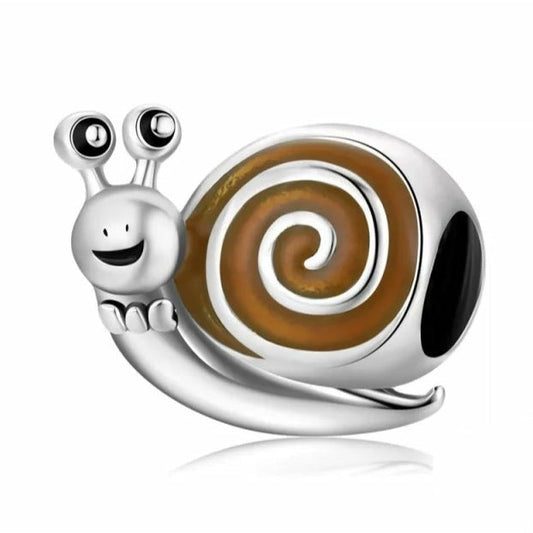 Snail Enamel Bead Charm
