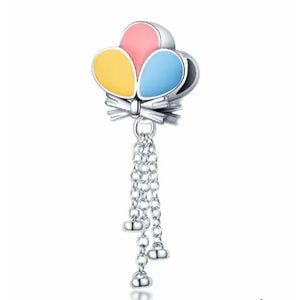 925 Sterling Silver Balloons Dangle Charm