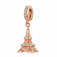 Load image into Gallery viewer, 925 Sterling Silver Paris Eiffel Tower Dangle Charm