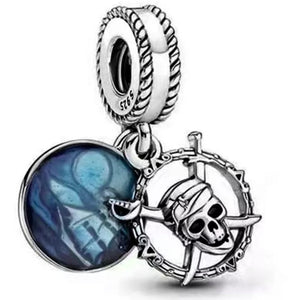 925 Sterling Silver The Pirates Of The Caribbean Dangle Charm