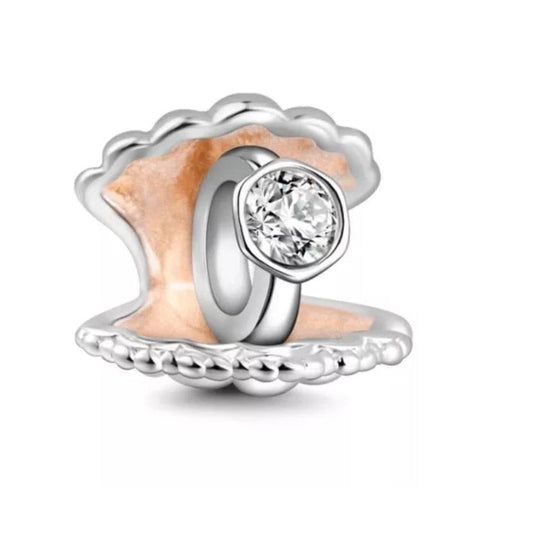 Ring In Shell Bead Charm