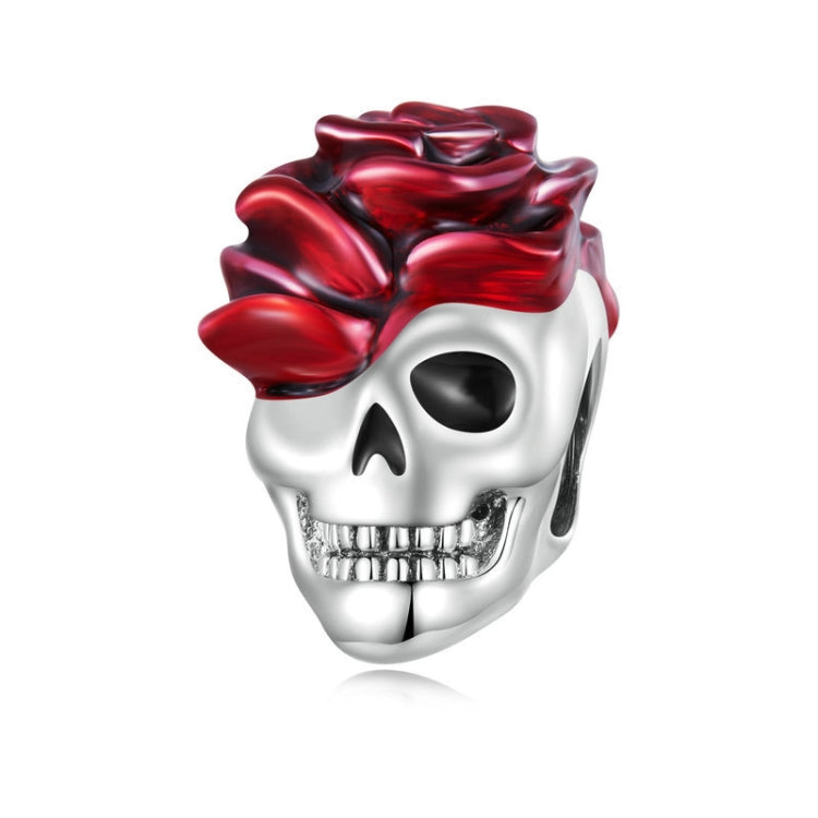 Rose Skull Bead Charm