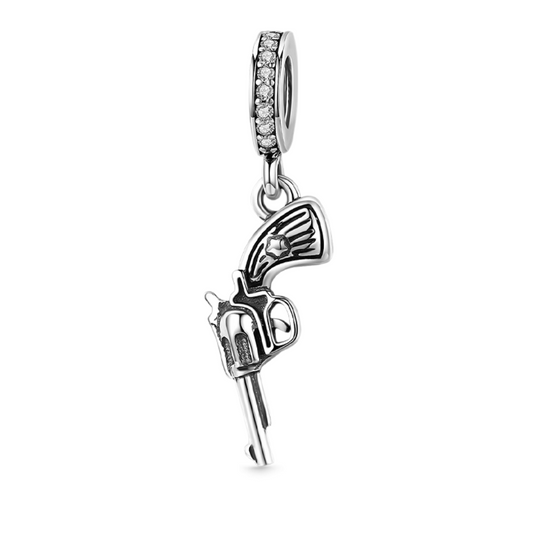 Punk Revolver Gun Dangle Charm