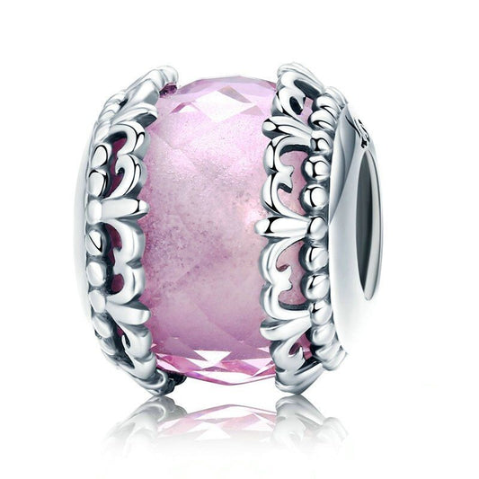 Vintage Pink Murano Glass Bead Charm