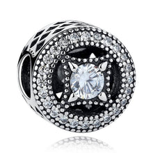 Load image into Gallery viewer, 925 Sterling Silver Vintage Allure CZ Bead Charm