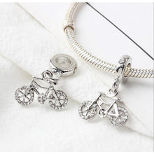 Load image into Gallery viewer, 925 Sterling Silver Adorable Bike/Bicycle Dangle Charm
