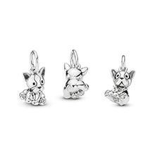 Load image into Gallery viewer, 925 Sterling Silver Bulldog Puppy Dangle Charm