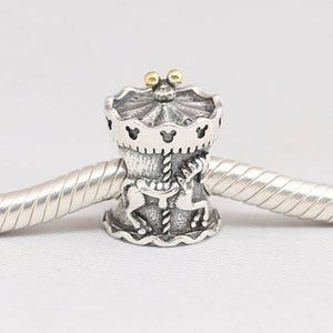 925 Sterling Silver Circus Carousel Bead Charm