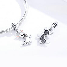 Load image into Gallery viewer, 925 Sterling Silver Cute Chihuahua Dog Dangle Charm