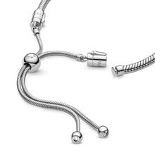 Load image into Gallery viewer, 925 Sterling Silver Adjustable Slider Snake Bracelet