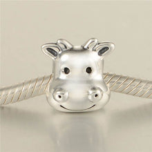 Load image into Gallery viewer, 925 Sterling Silver Cow Head Bead Charm