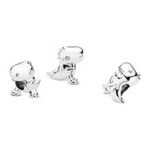 Load image into Gallery viewer, 925 Sterling Silver Dinosaur Bead Charm