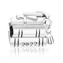 925 Sterling Silver 2022 Graduation Books Bead Charm