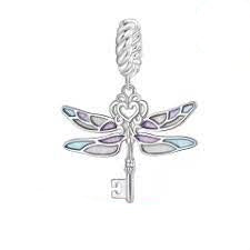 Colourful Dragonfly Key Dangle Charm
