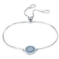 Evil Eye And Hamsa Adjustable Bracelet