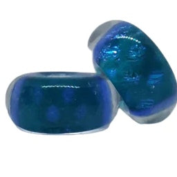 Blue and Purple Shine Murano Bead