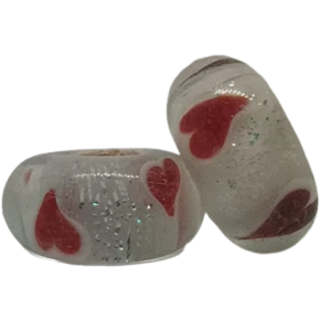 Red Heart Murano Bead