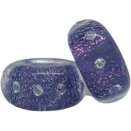 Sparkle Purple Murano Bead