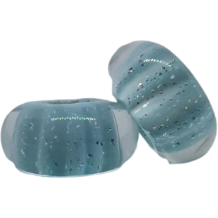 Turquoise Lined Murano Bead