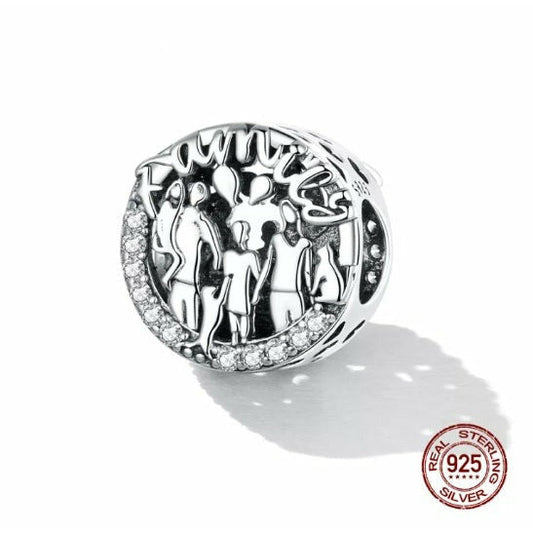 CZ Family Love Bead Charm