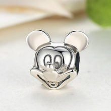 Load image into Gallery viewer, 925 Sterling Silver Mickey Mouse Head Bead Charm