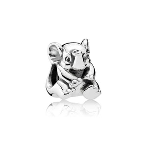925 Sterling Silver Lucky Elephant Bead Charm