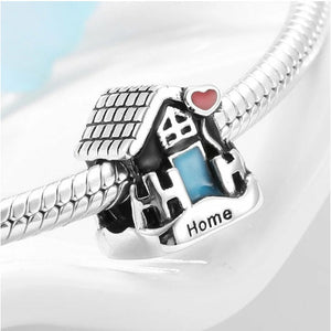 925 Sterling Silver Fairytale Home Bead Charm