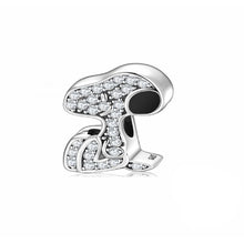 Load image into Gallery viewer, 925 Sterling Silver Little SNOOPY Dog Bead Charm