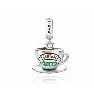 925 Sterling Silver Central Perk Friends Coffee Dangle Charm
