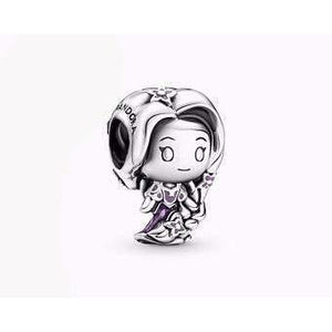 925 Sterling Silver Princess Rapunzel Bead Charm