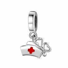 Load image into Gallery viewer, 925 Sterling Silver Love To Nurse Dangle Charm