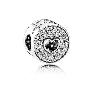 925 Sterling Silver Happy Anniversary Charm