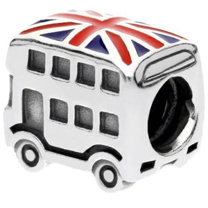 925 Sterling Silver London Bus Bead Charm