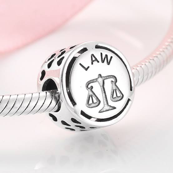 925 Sterling Silver Scales of LAW Bead Charm