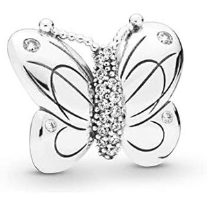 925 Sterling Silver Butterfly Bead Charm