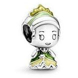925 Sterling Silver Princess Tiana (The Princess And The Frog) Bead Charm